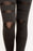 High performance legging with a cut out design