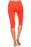 Print hi-rise Capri with a side crisscross strap cutout