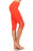 Print hi-rise Capri with a side crisscross strap cutout